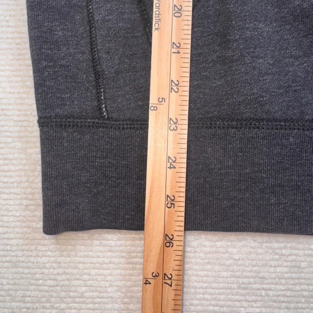 Polo Ralph Lauren Hoodie Mens L Gray Full Zip Heathered Thermal Lined Pony Logo